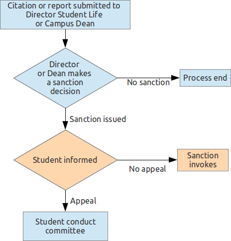 student conduct flow chart